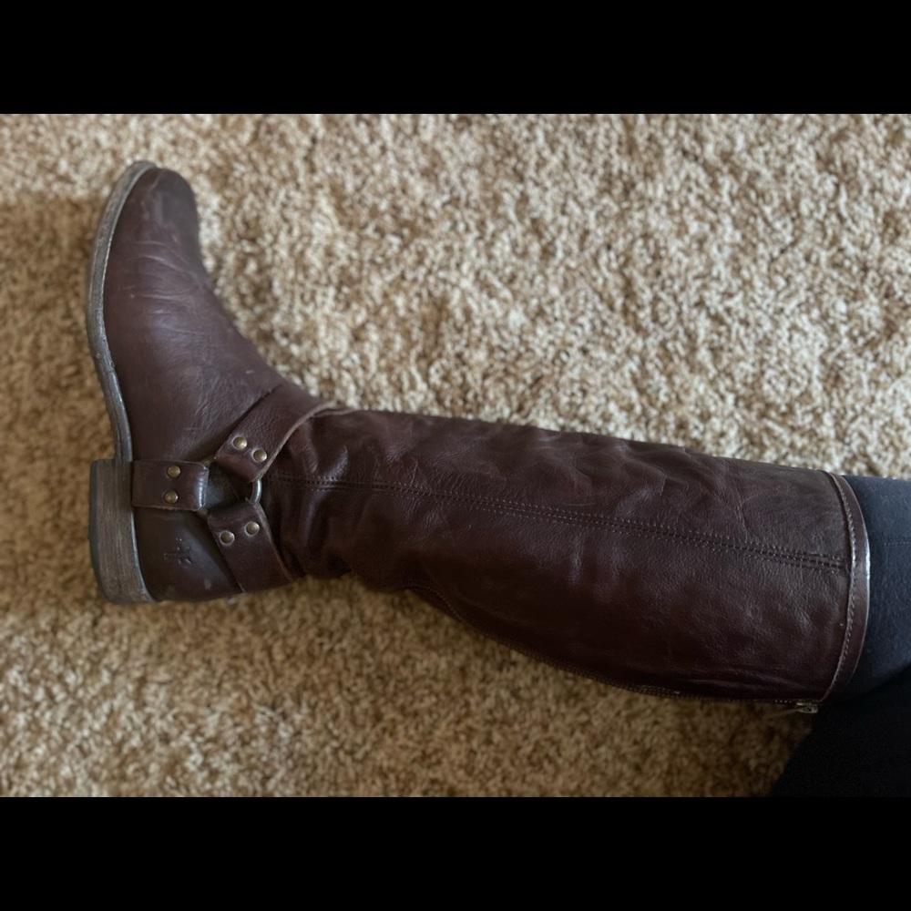 Woman’s FRYE Phillip Harness Tall Boots 10 R